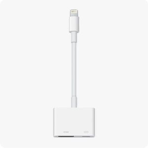 Lightening Visual AV Adapter (HDMI)  - White